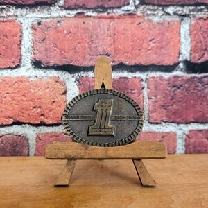Bergamot Brass Works Harley Davidson Number 1 Belt Buckle, 1974